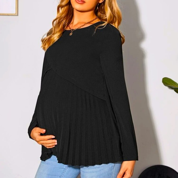 Tops - Black Maternity Top